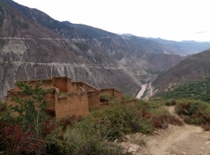 The clay "castle" by the trail.